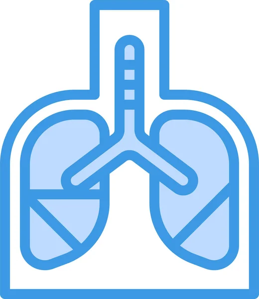 Ikona Anatomii Ludzkich Płuc — Wektor stockowy