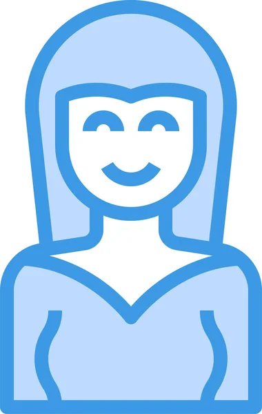 Avatar Woman Cute Icon — Stock Vector