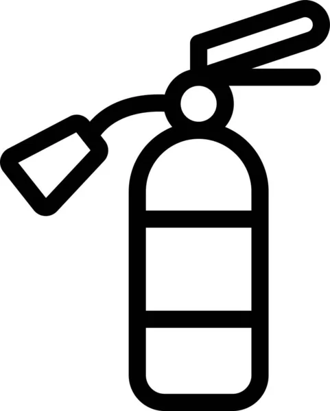 Иконка Противопожарной Защиты Цилиндра Стиле Наброска — стоковый вектор