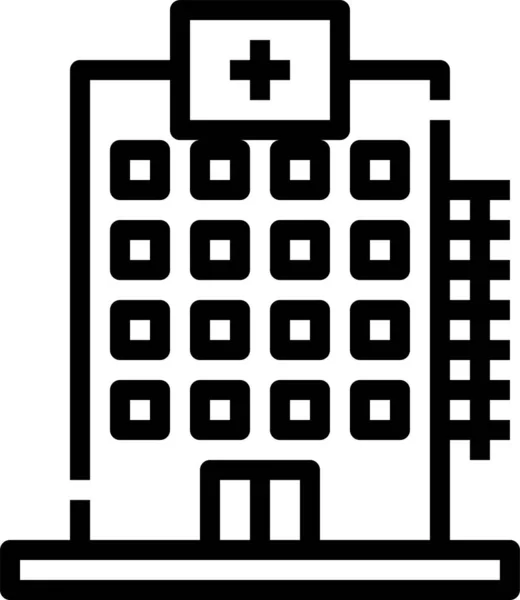 Icona Del Servizio Sanitario Dell Ospedale — Vettoriale Stock