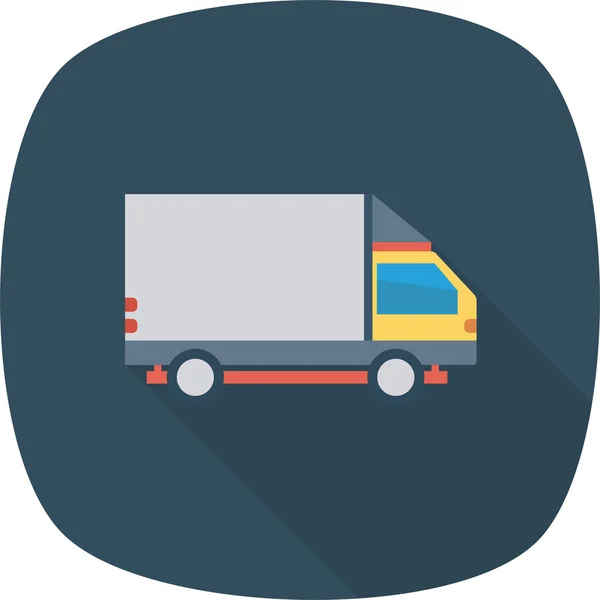 Icono Transporte Entrega Automática Estilo Sombra Larga — Vector de stock