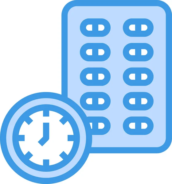 Temps Médecine Santé Icône — Image vectorielle
