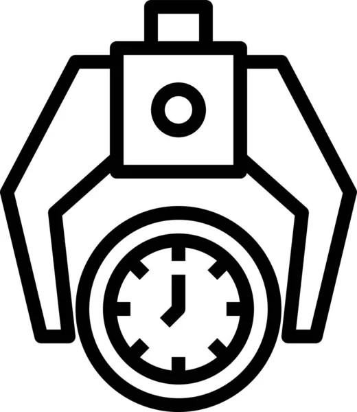 Roboterarm Bleibt Symbol — Stockvektor