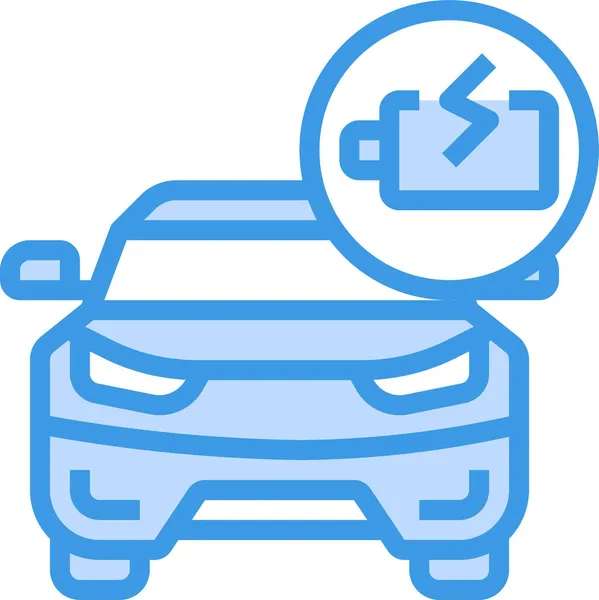 Carga Icono Coche Batería — Vector de stock