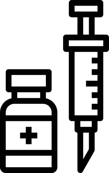 Значок Инъекционного Медальона — стоковый вектор