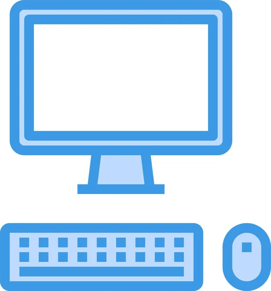 Ikona Interfejsu Urządzenia Komputerowego Stylu Filled Outline — Wektor stockowy