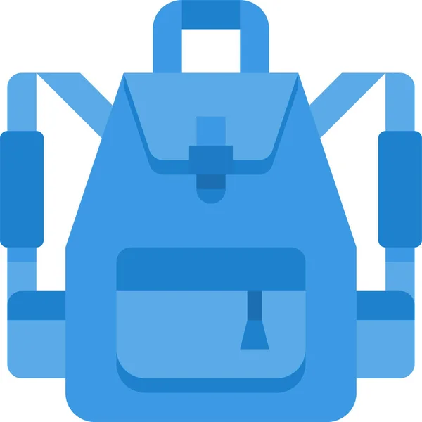 Mochila Bolsa Camping Icono — Archivo Imágenes Vectoriales