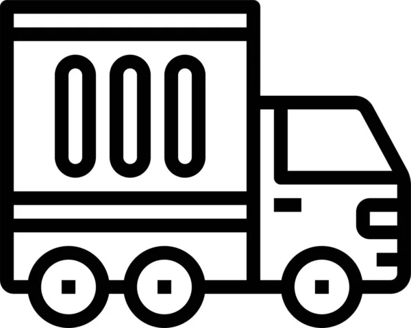Cargo Delivery Transport Ikone Der Kategorie Versand Lieferung Erfüllung — Stockvektor