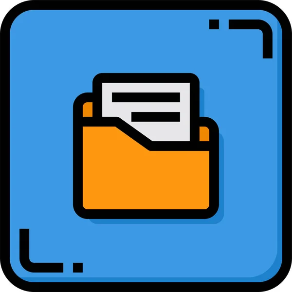 Ikona Plików Folderu — Wektor stockowy