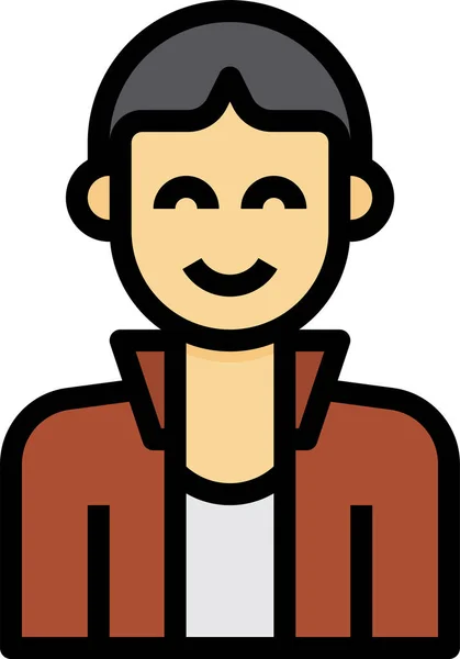 Avatar Man Young Icon — Stock Vector