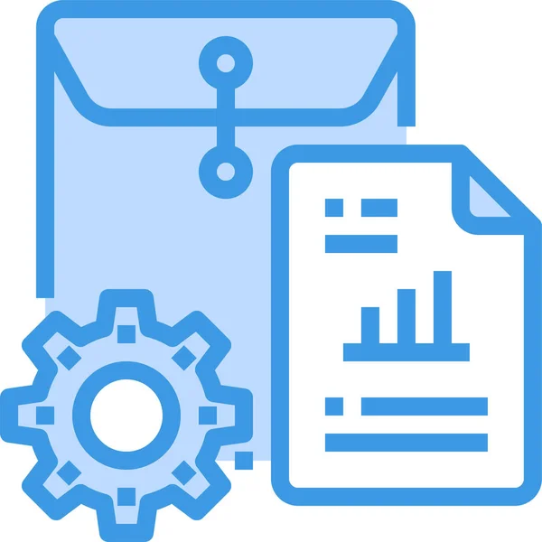 Ícone Arquivo Envelope Documento Categoria Gerenciamento Negócios —  Vetores de Stock