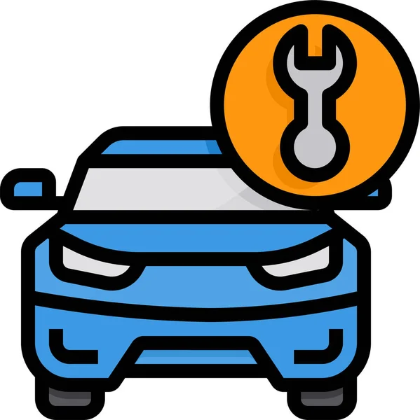 Maintenance Fix Car Icon — Stock Vector