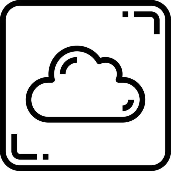 Icona Dei Dati Cloud Computing — Vettoriale Stock