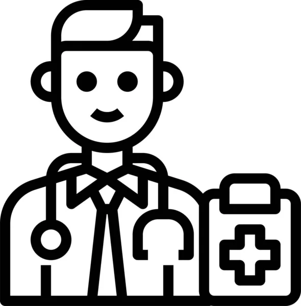 Médico Ocupação Avatar Ícone —  Vetores de Stock