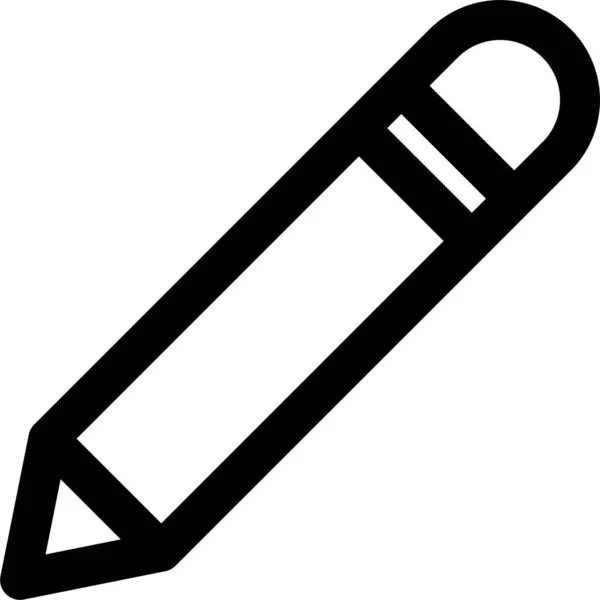 Ikona Znaku Tužky Rozhraní Stylu Osnovy — Stockový vektor