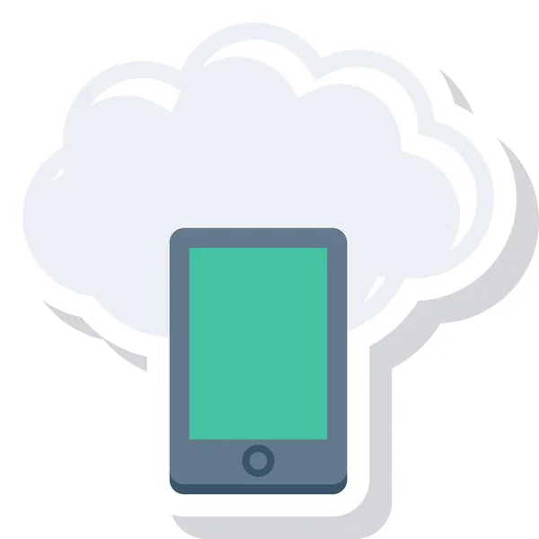 Иконка Мобильного Iphone Плоском Стиле — стоковый вектор