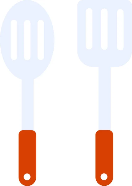 Geschirr Küchenutensilien Klinge Symbol — Stockvektor