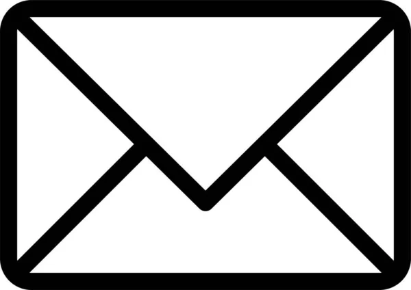 Иконка Письма Электронной Почты Стиле Наброска — стоковый вектор