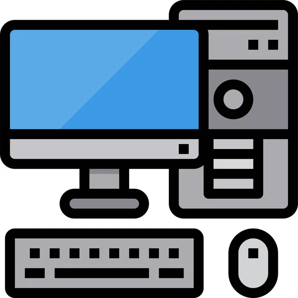 Icône Électrique Ordinateur Dans Catégorie Appareils Appareils Électroniques — Image vectorielle