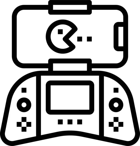 Ikona Gry Kontrolera Gamepad Kategorii Mobile Devices App — Wektor stockowy