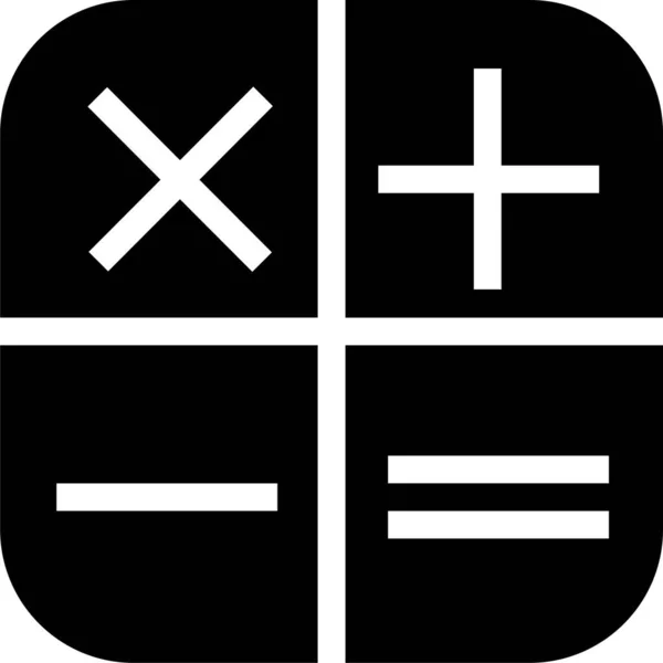 Calculadora Cálculo Contable Icono Estilo Sólido — Archivo Imágenes Vectoriales