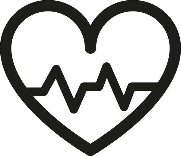 Икона Сердечной Терапии Стиле Эскизов — стоковый вектор