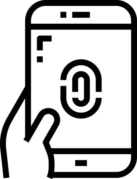 Smartphone Fingersymbol — Stockvektor