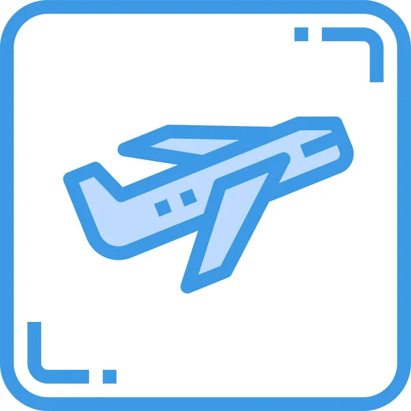 Airplane Plane Aeroplane Icon — Stock Vector