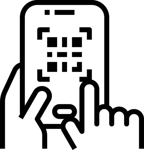 Méthode Code Icône Mobile — Image vectorielle