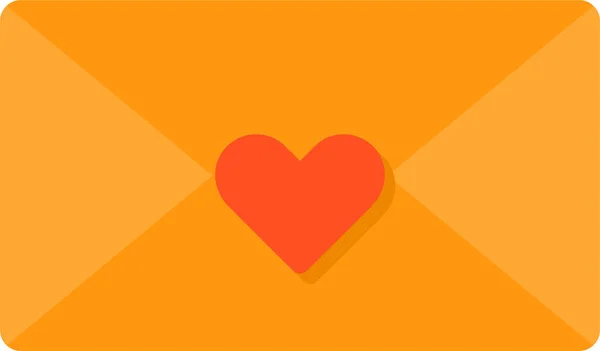 Envelope Ícone Carta Amor Categoria Amor Romance —  Vetores de Stock