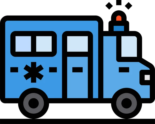 Ambulanza Icona Medica Emergenza — Vettoriale Stock