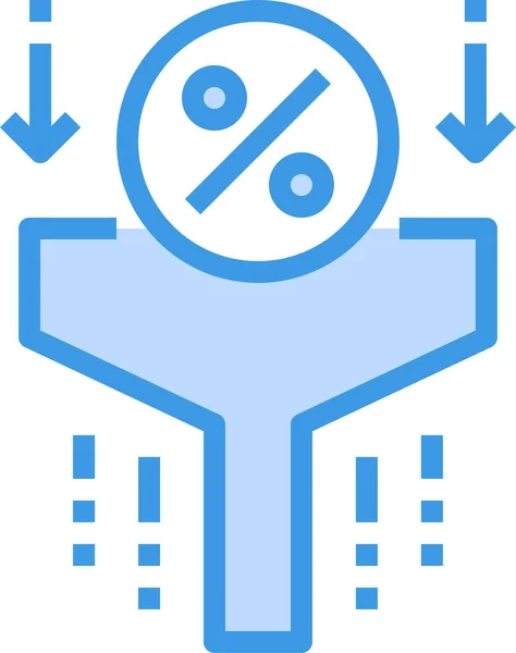 Rabatt Füller Geld Symbol Ausgefüllten Outline Stil — Stockvektor