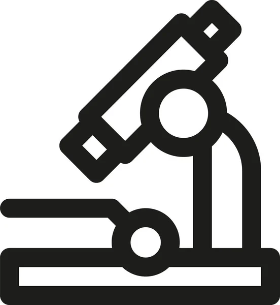 Ícone Equipamento Química Microscópio Estilo Esboço — Vetor de Stock