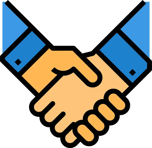 Business Deal Hands Icon — Stock Vector