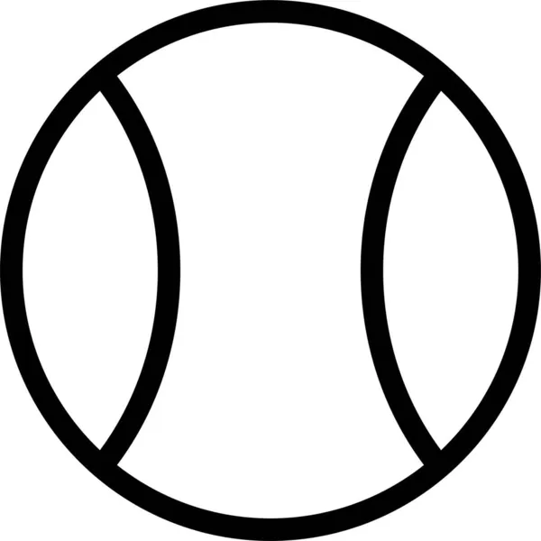 Иконка Игры Soccerball Стиле Абрис — стоковый вектор