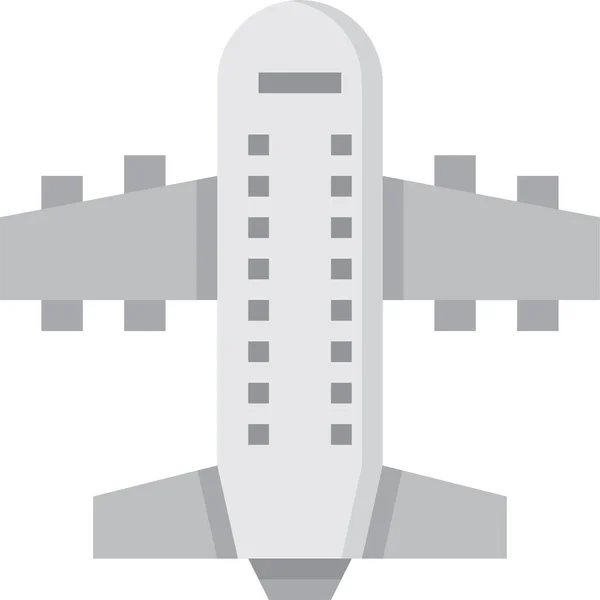 Flygplansikonen Platt Stil — Stock vektor