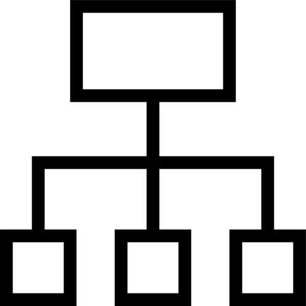 计算机网络图标轮廓样式的图标 — 图库矢量图片