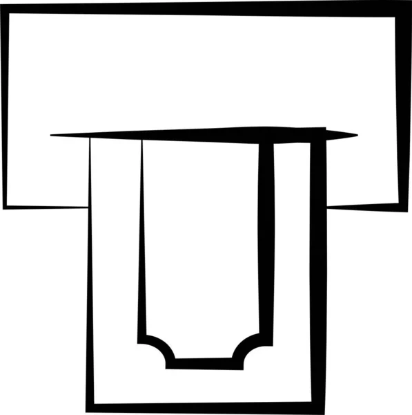 Значок Готівки Atm Намальованому Стилі — стоковий вектор
