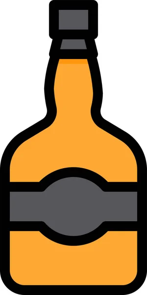 Üveg Whisky Ital Ikon — Stock Vector