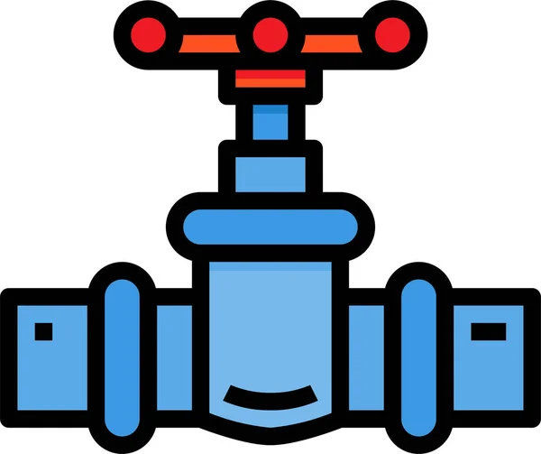 Icône Tuyau Industrie Gazière Dans Catégorie Outils Construction — Image vectorielle