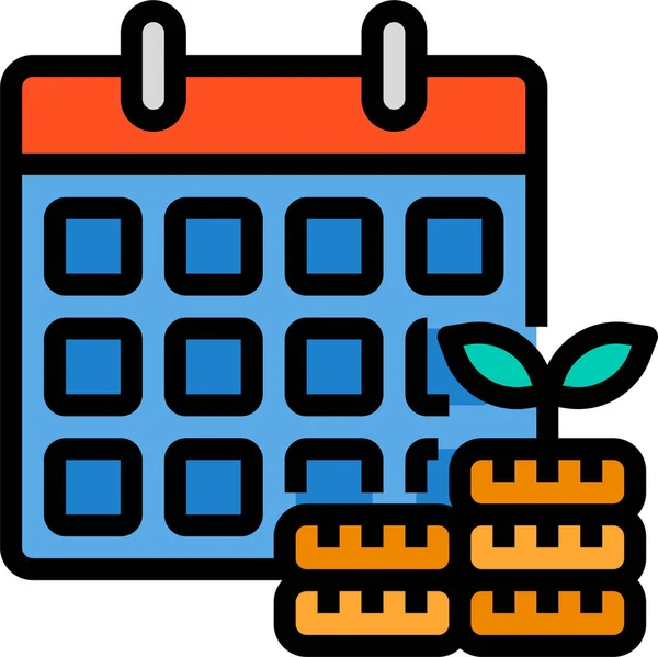 Calendar Date Icon — Stock Vector