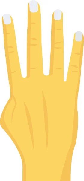 用扁平的手指四个手势图标 — 图库矢量图片
