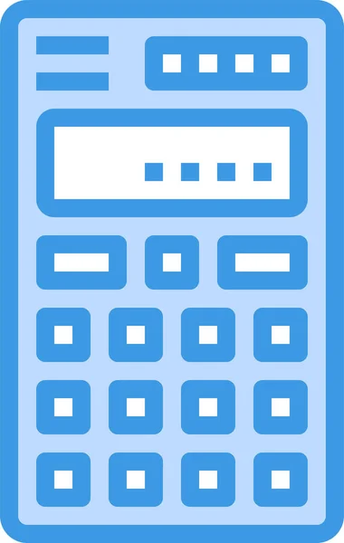 Calcolare Icona Educazione Calcolatrice — Vettoriale Stock