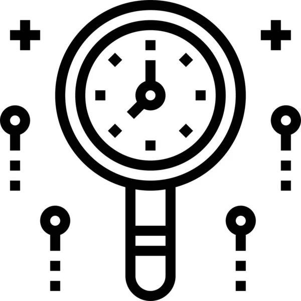 Suche Zeitsymbol — Stockvektor