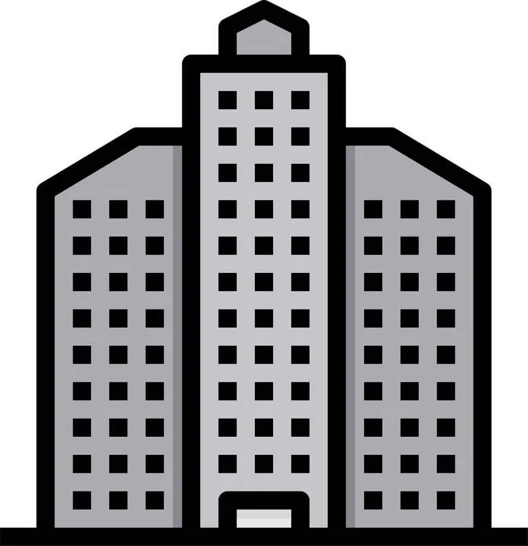 摩天大楼塔图标 — 图库矢量图片