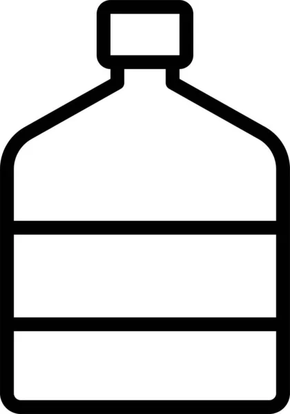 Flaska Dricka Glas Ikon — Stock vektor