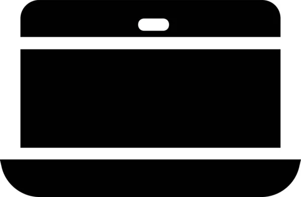 Icono Del Dispositivo Computadora Apple Estilo Sólido — Archivo Imágenes Vectoriales