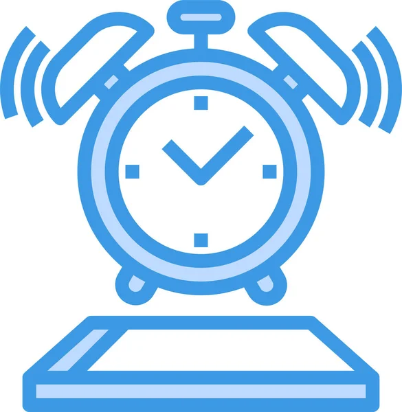 Mobil Aygıt Uygulama Kategorisinde Alarmlı Saat Simgesi — Stok Vektör