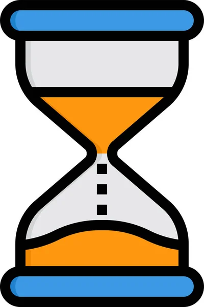 Alarm Business Clock Icon Filled Outline Style — Stock Vector