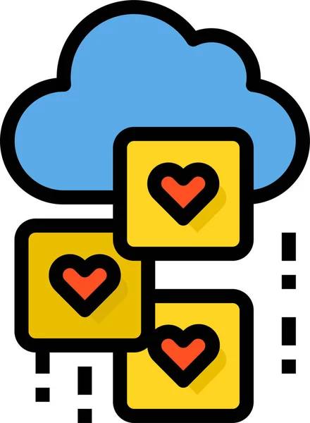 Cloud Favorite Feedback Icon — Stock Vector